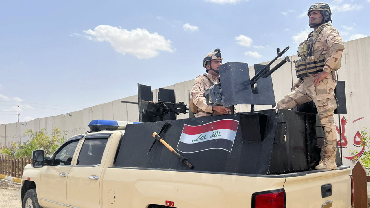 Irakische Soldaten in Sindschar (Bild vom 3. Mai 2022). | AP