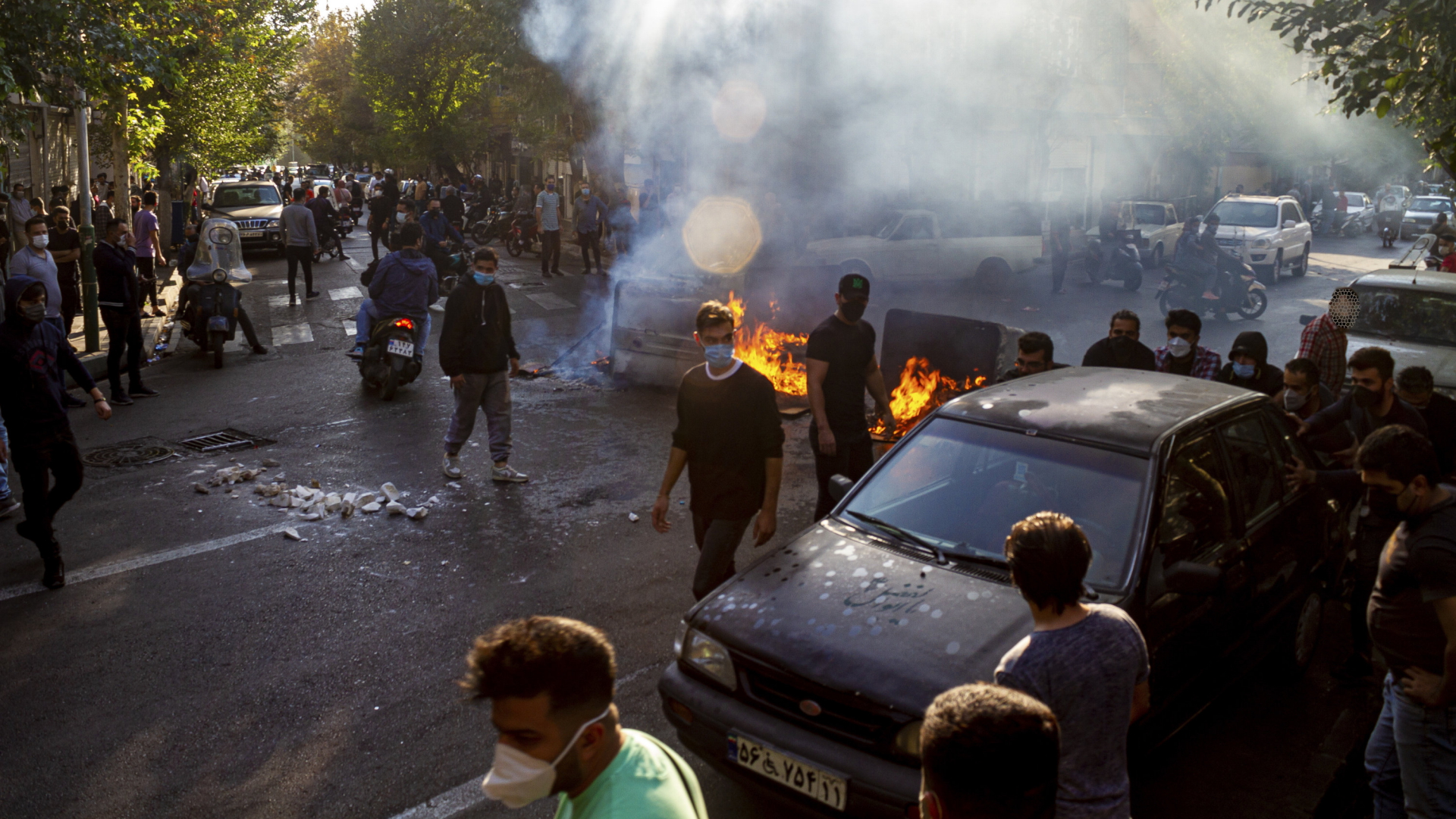 Proteste in der iranischen Hauptstadt Teheran