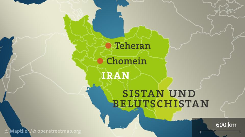 Karte: Provinz Sistan und Belutschistan, Iran