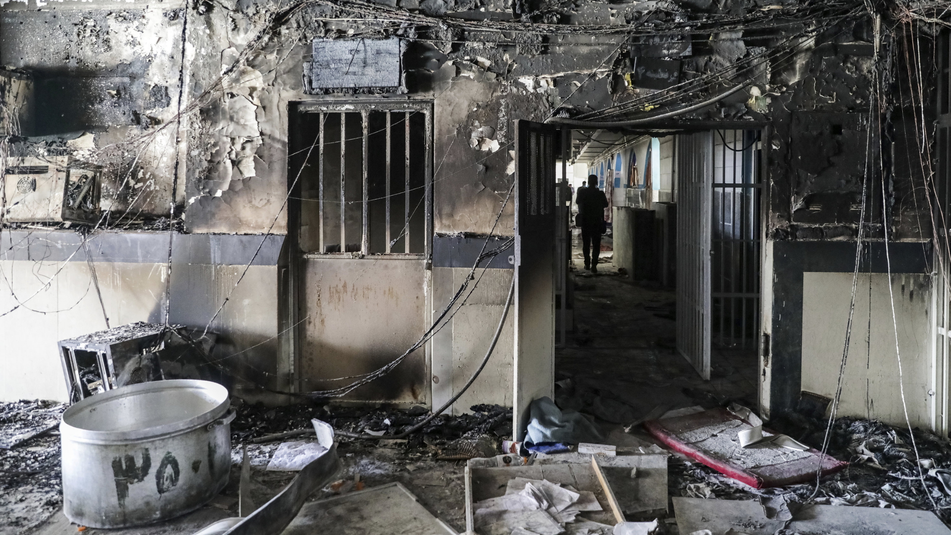 Das Innere der Evin-Haftanstalt in Teherhan in Iran nach einem Großbrand | AP