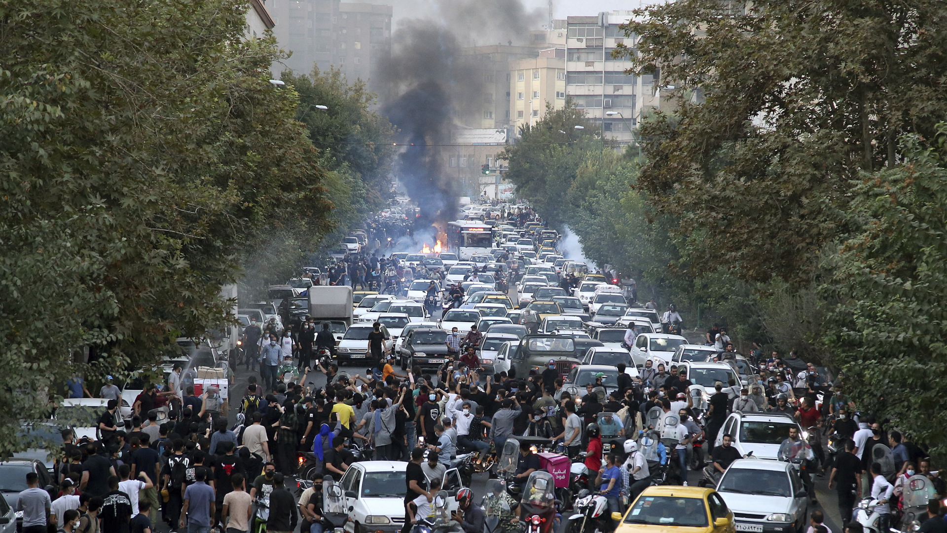 Proteste in der iranischen Hauptstadt Teheran. | AP
