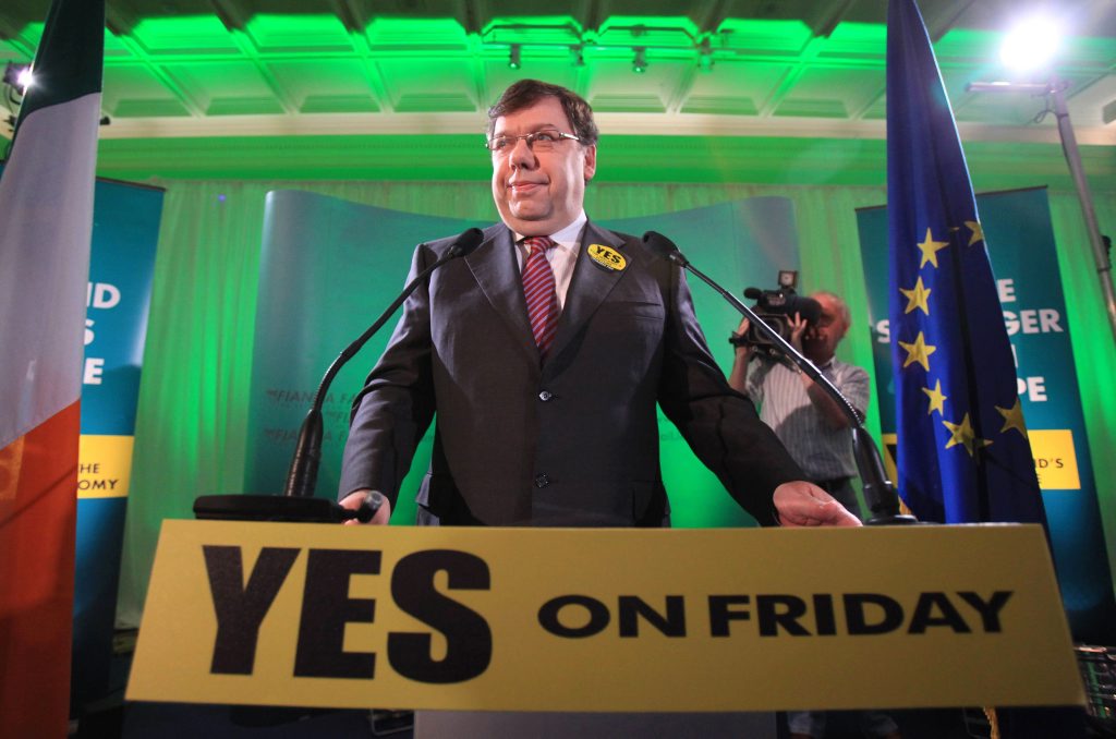 Irlands Premierminister Brian Cowen kämpft um das Ja der Iren zum EU-Reform