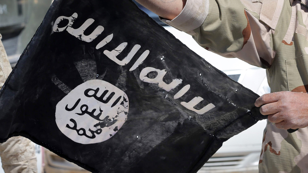 Fahne der Terrorgruppe Islamischer Staat | AFP