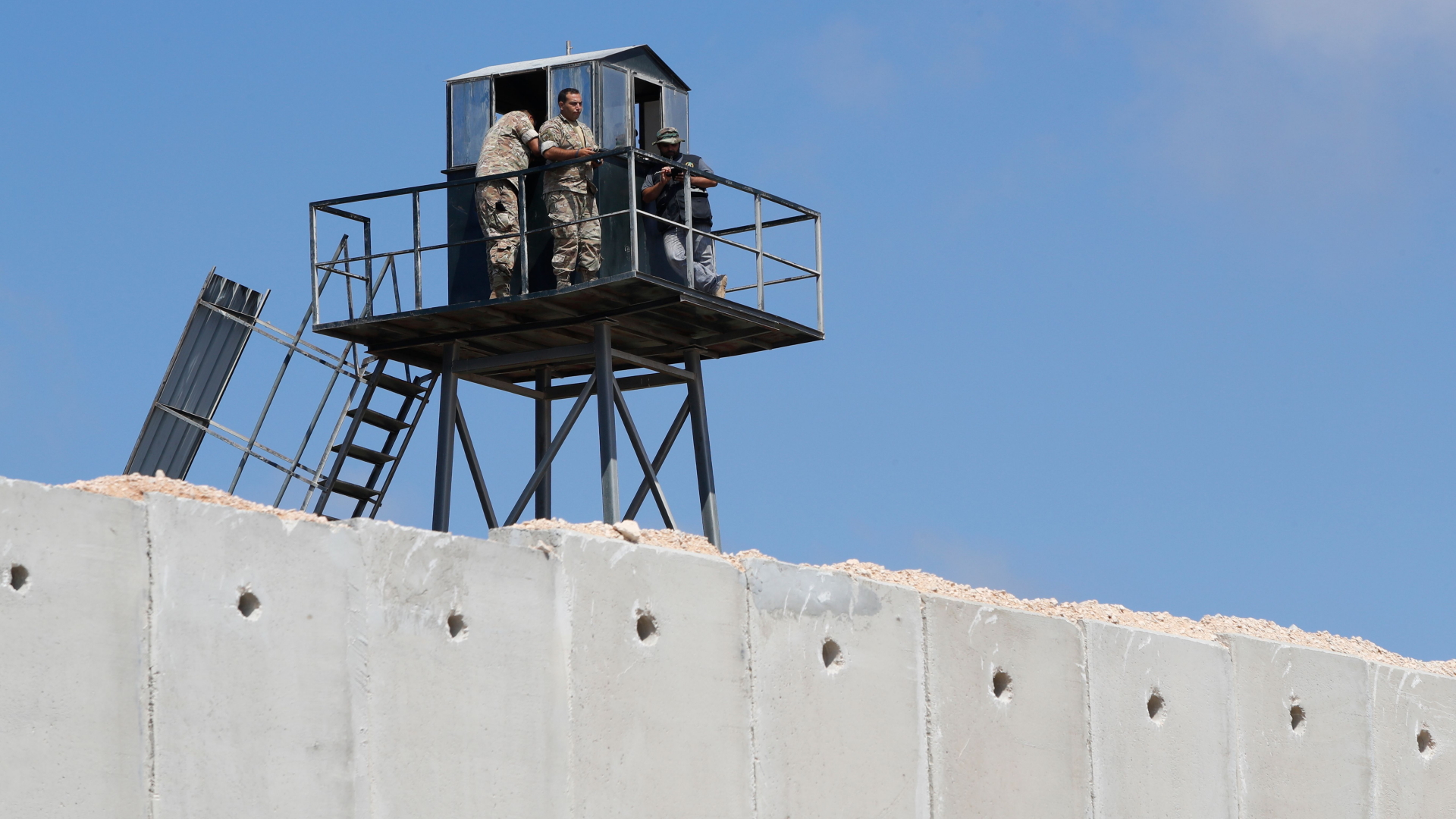 Die Grenzmauer zwischen Israel und Libanon. | AFP