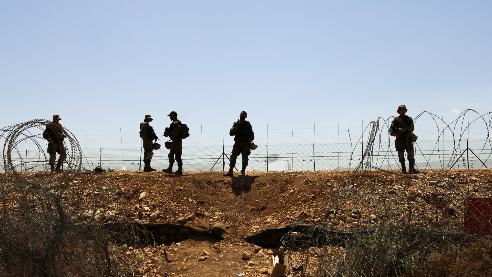 Israelische Sicherheitskräfte patrouillieren an der Grenze | REUTERS