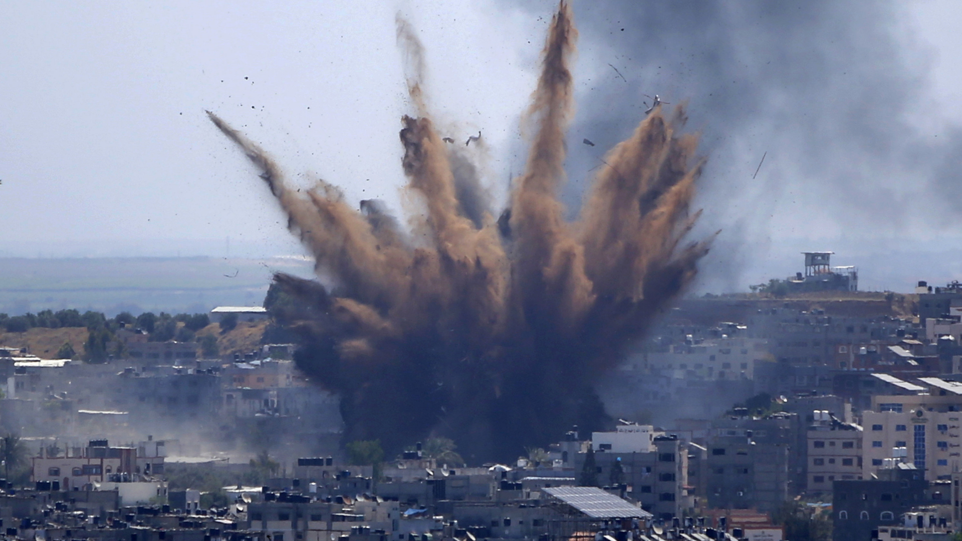 Ein israelischer Luftschlag in Gaza-Stadt.