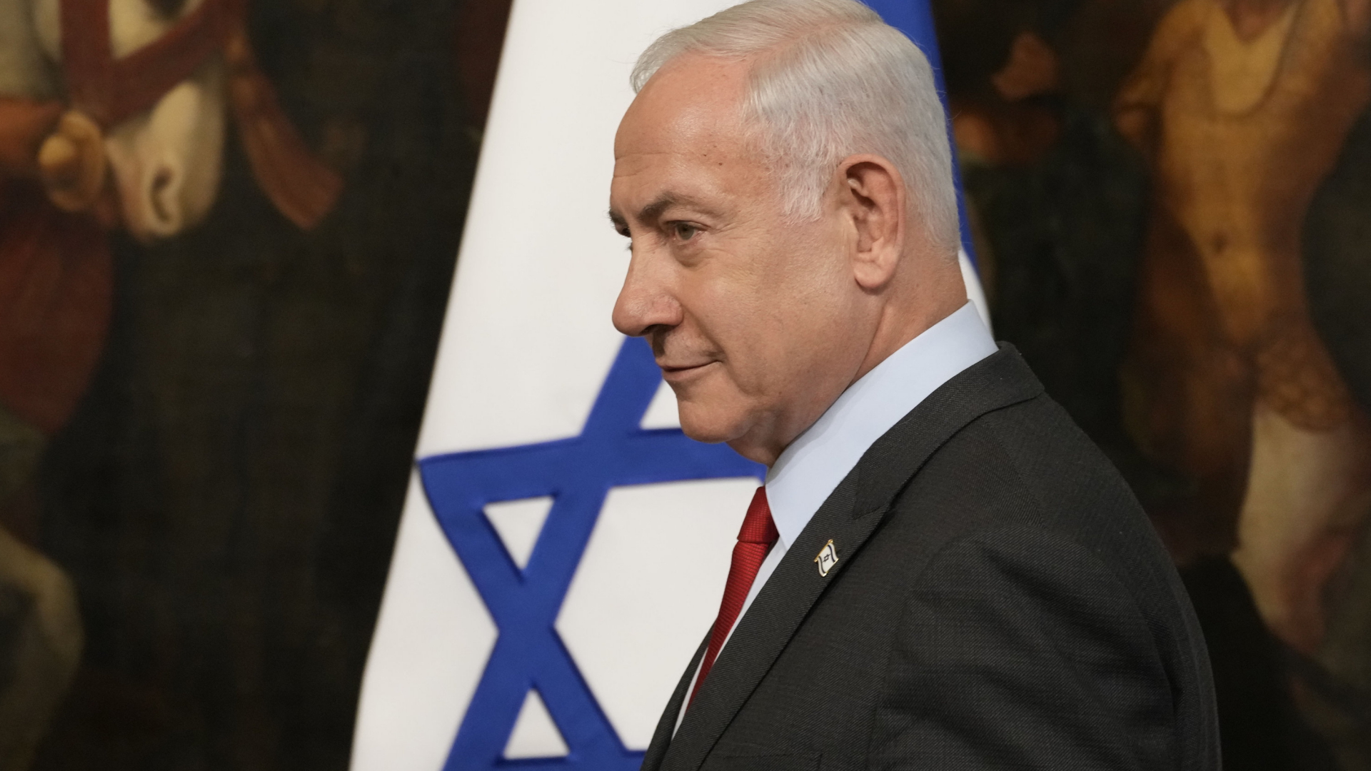 Israels Ministerpräsident Benjamin Netanyahu bei einem Staatsbesuch in Italien Mitte März 2023. | AP