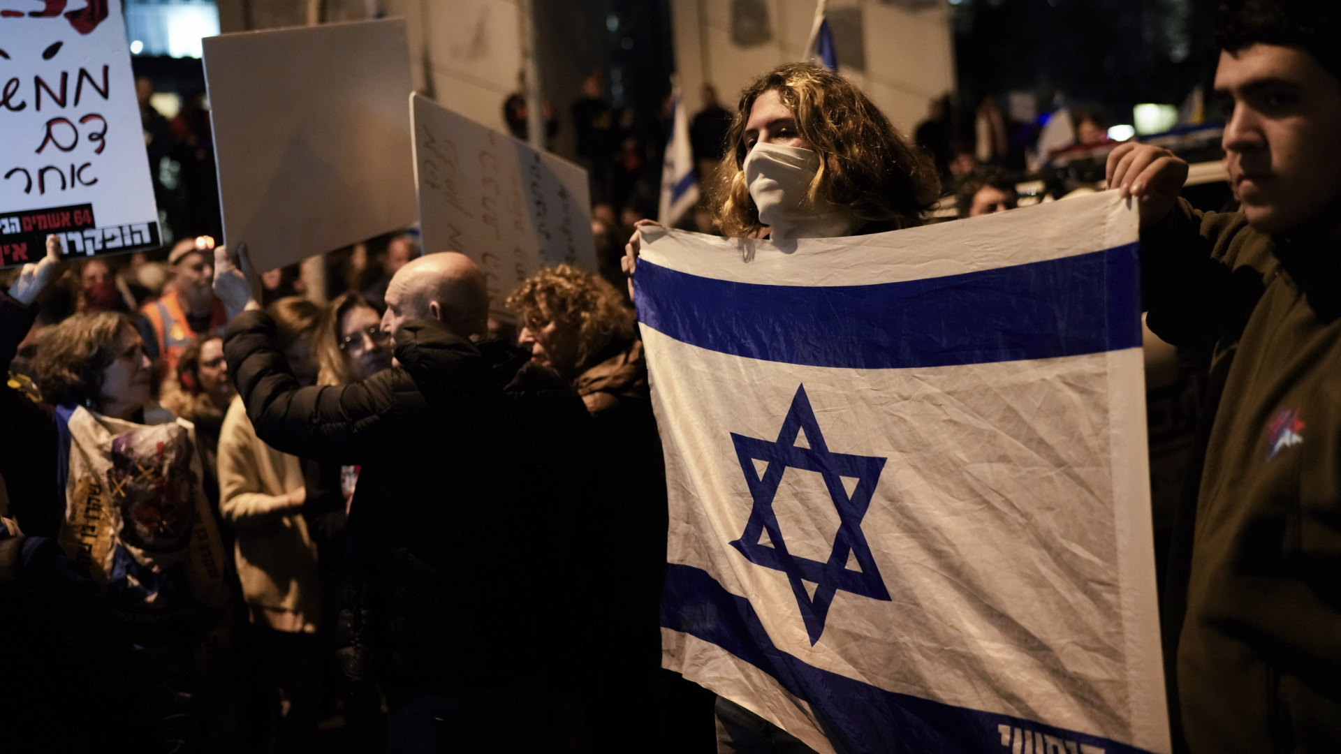Regierungsgegner protestieren in Tel Aviv