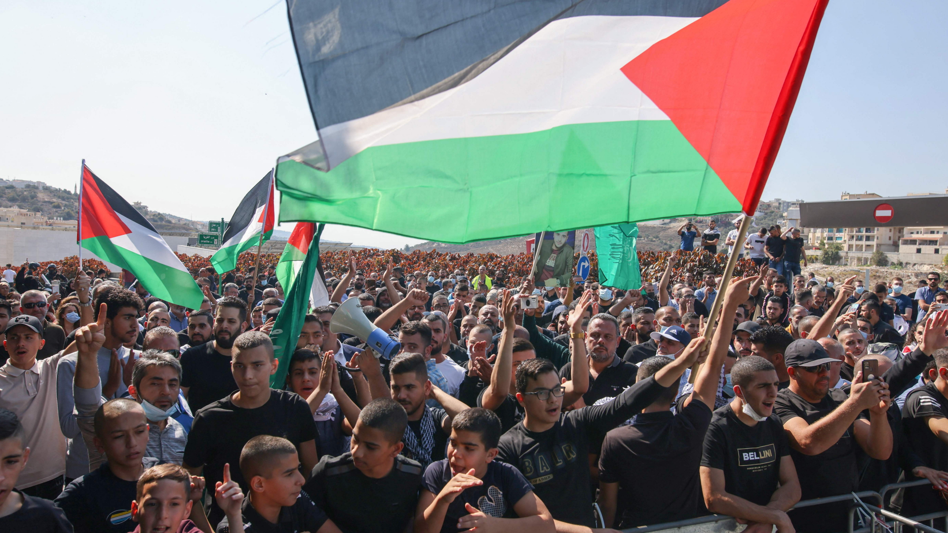 Palästinensische Israelis demonstrieren in Umm al-Fahm | AFP