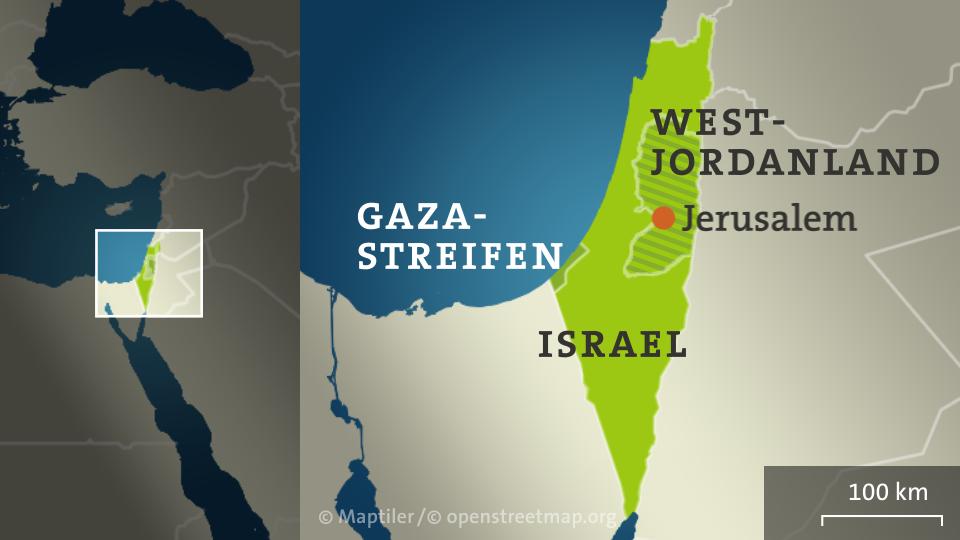 Israel, das Westjordanland und der Gazastreifen