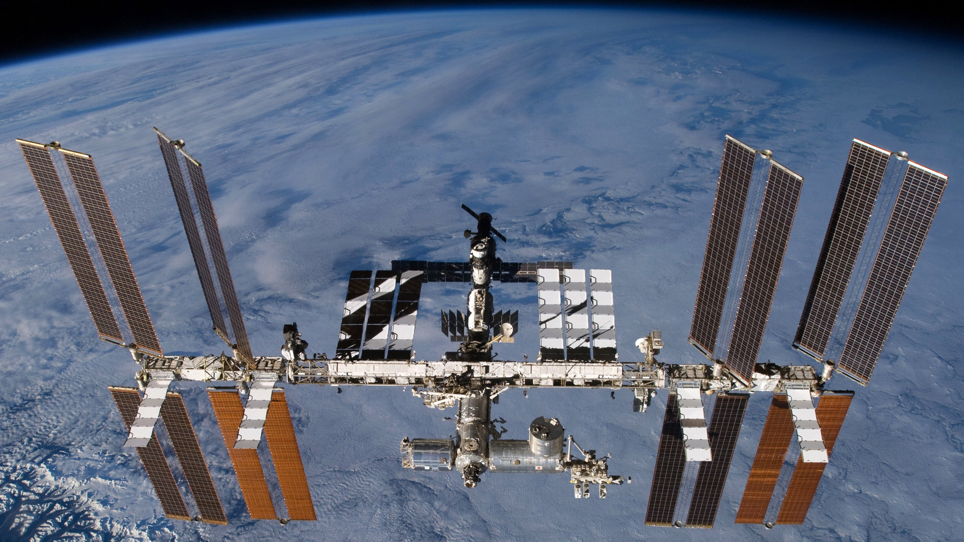 Blick auf die International Raumstation ISS | Bildquelle: dpa