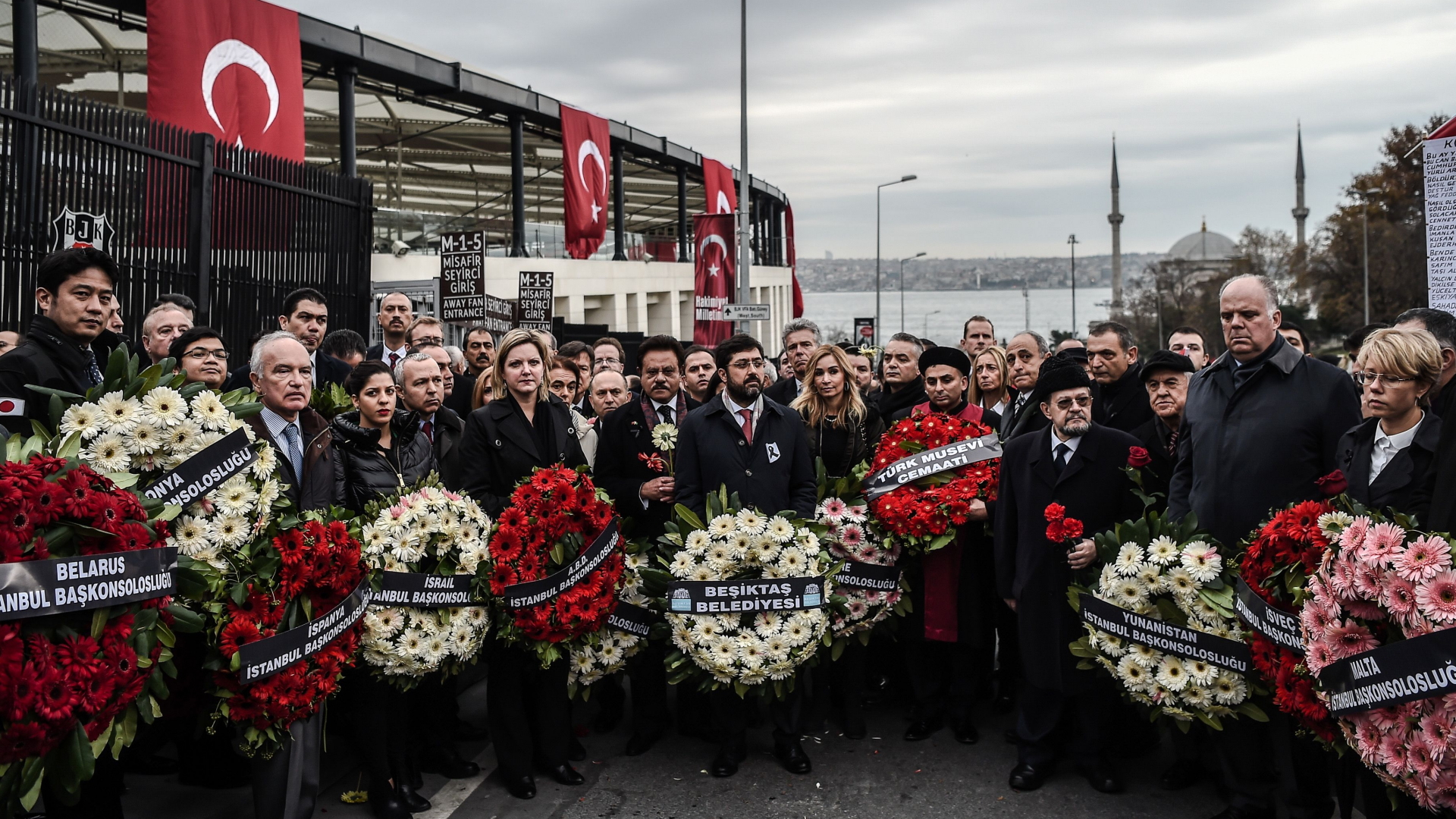 Trauerkundgebung nach dem Anschlag am Stadion in Istanbul | AFP