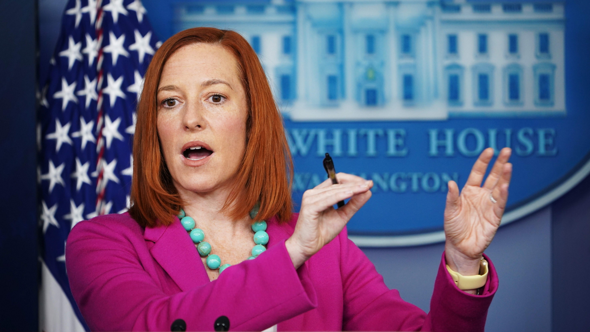 Jen Psaki, die Pressesprecherin des Weißen Hauses. | AFP