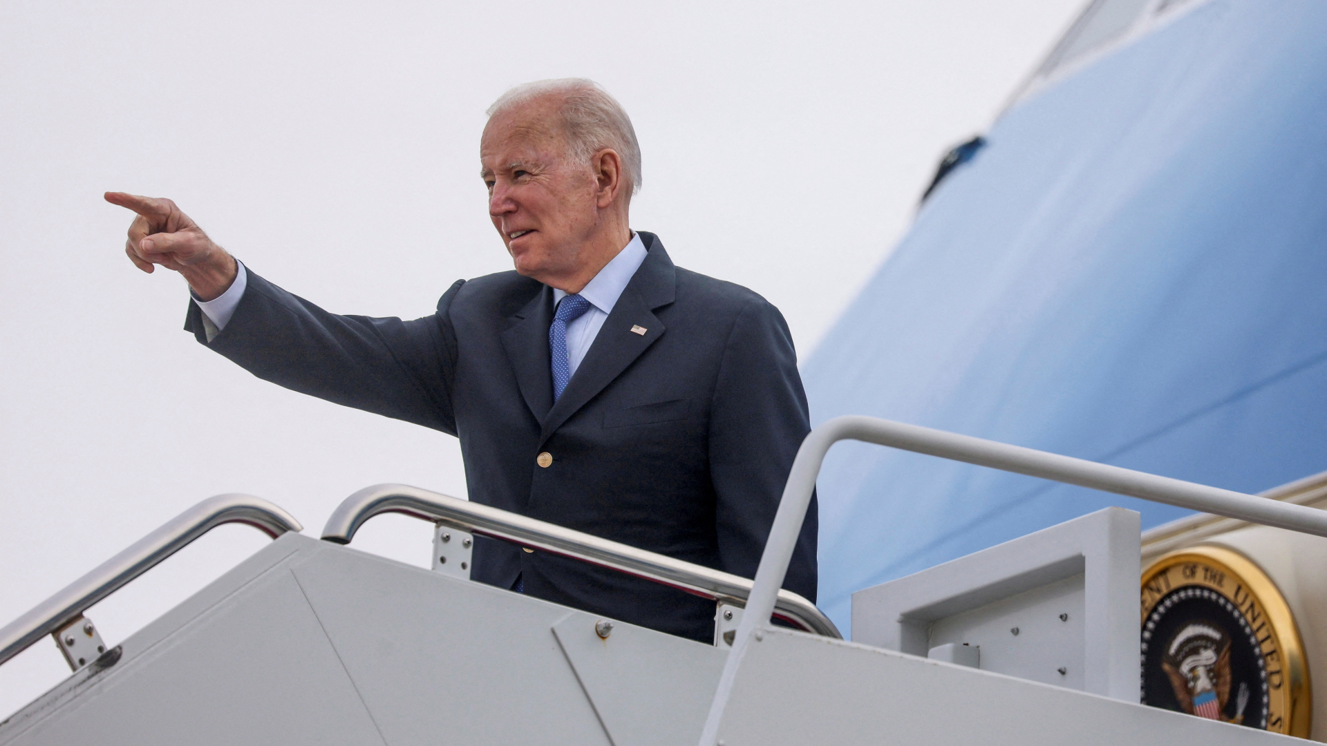 US-Präsident Joe-Biden auf dem Weg zum Gipfeltreffen in Brüssel. | REUTERS