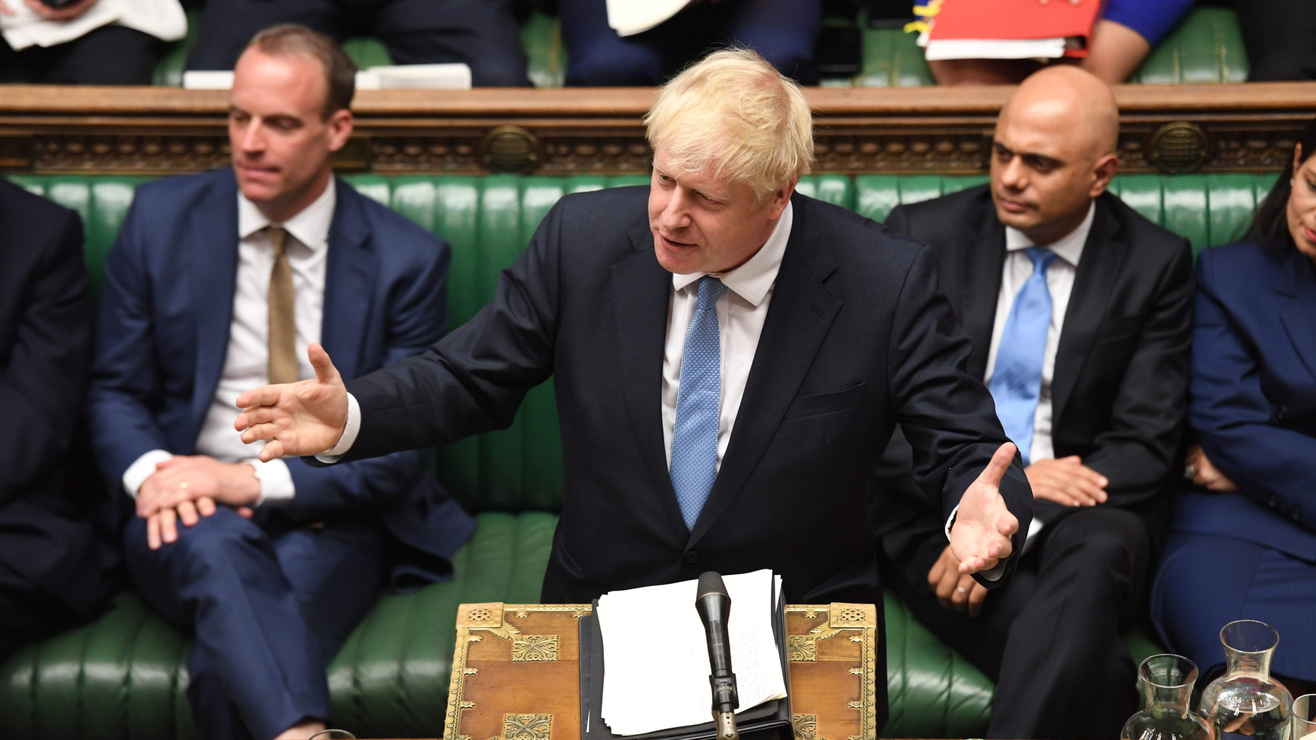Johnson spricht im britischen Parlament (Archivbild)