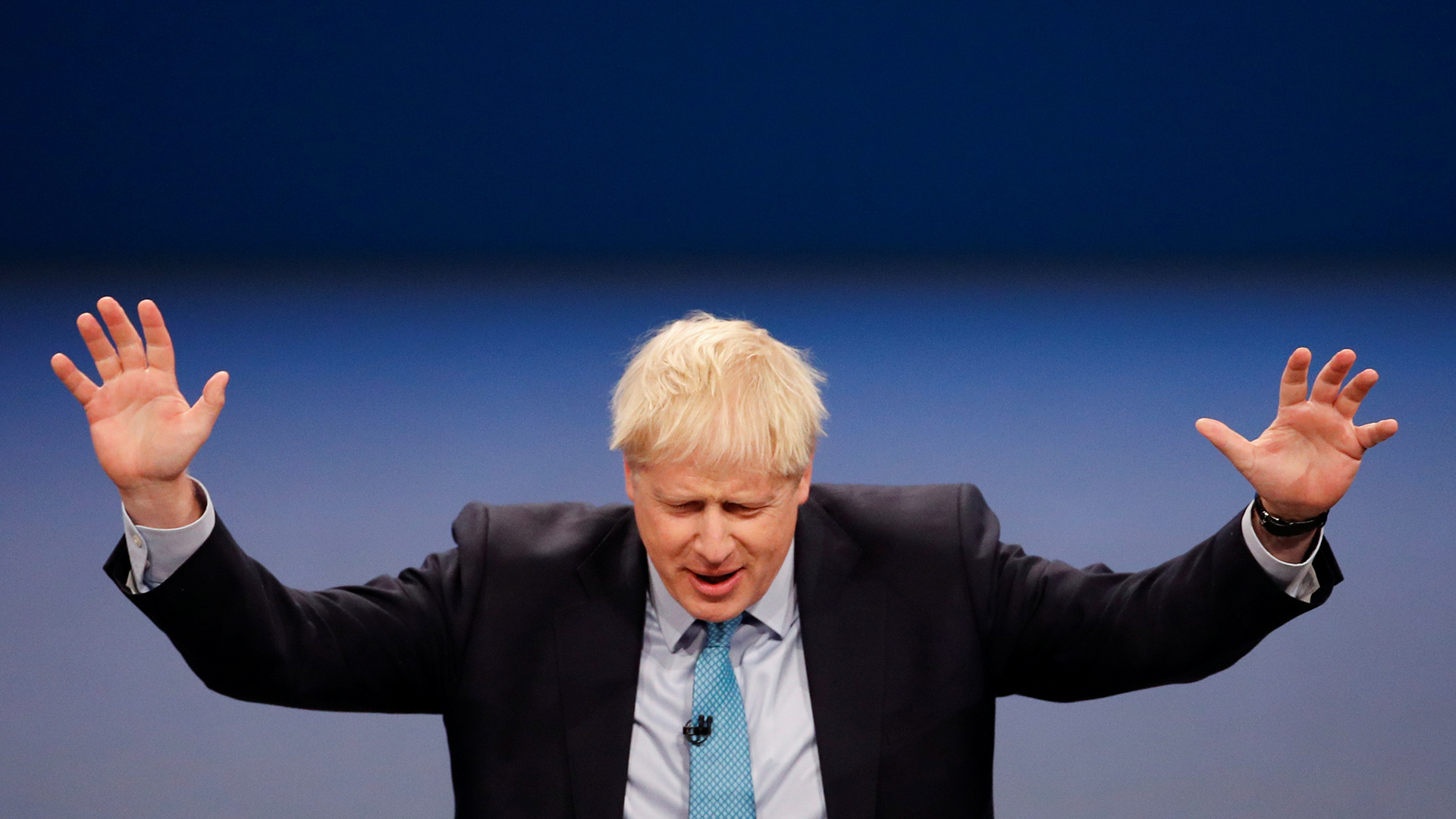 Boris Johnson spricht auf dem Tory-Parteitag | REUTERS