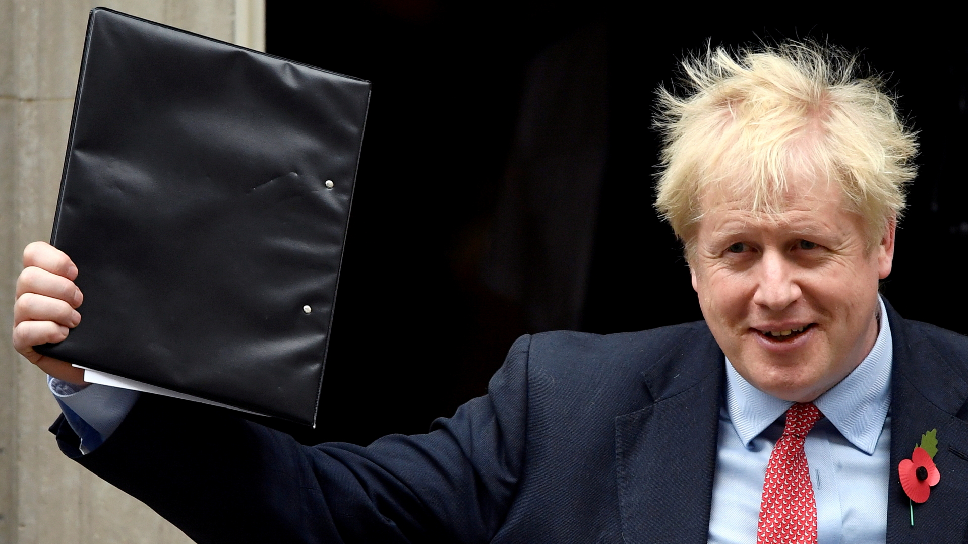 Der britische Premierminister Boris Johnson in der Downing Street.