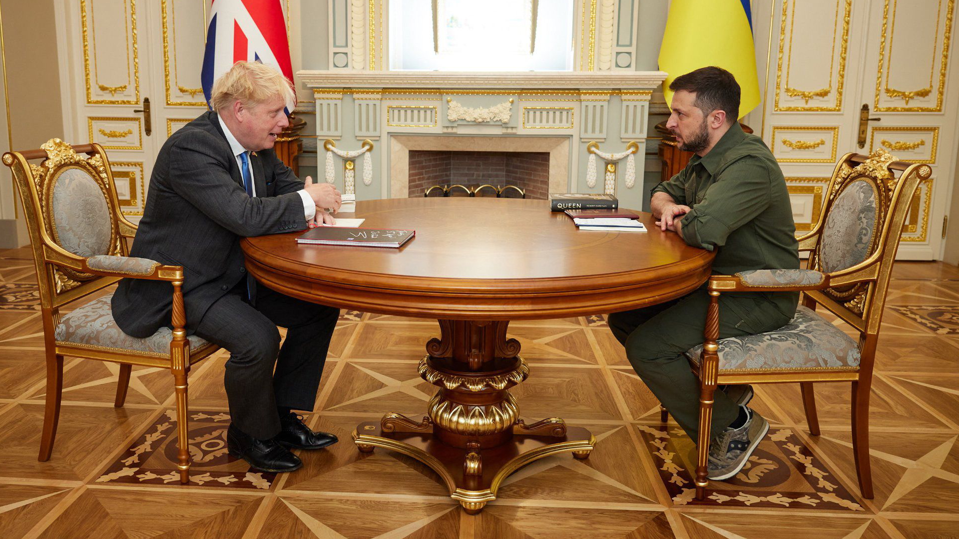 Boris Johnson und Wolodymyr Selenskyj in Kiew | AFP