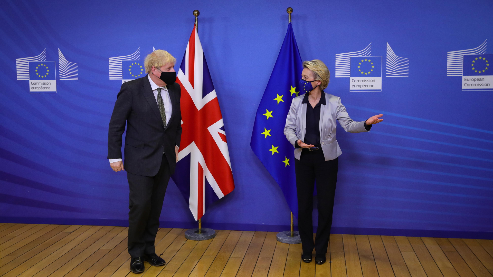 Der britische Premierminister Boris Johnson und EU-Kommissionspräsidentin Ursula von der Leyen (v.l.). | AFP