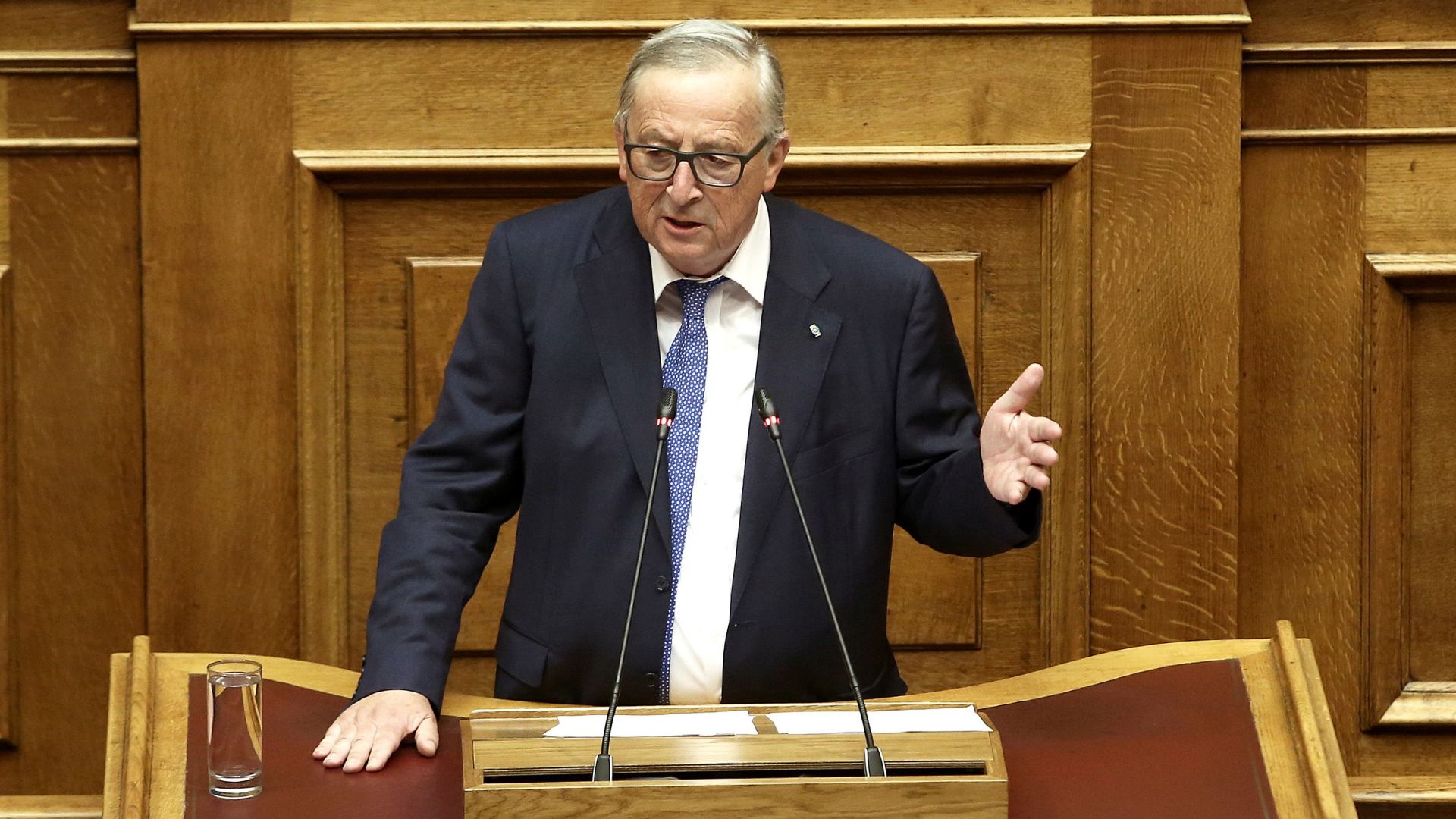 EU-Kommissionschef Jean-Claude Juncker im griechischen Parlament in Athen | SIMELA PANTZARTZI/EPA-EFE/REX/Sh