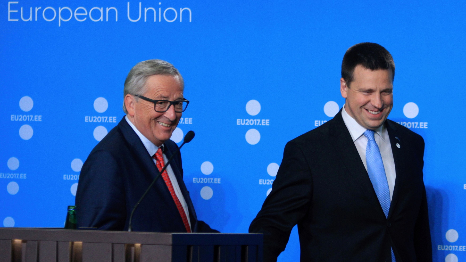 Jean-Claude Juncker und Jüri Ratas | AFP