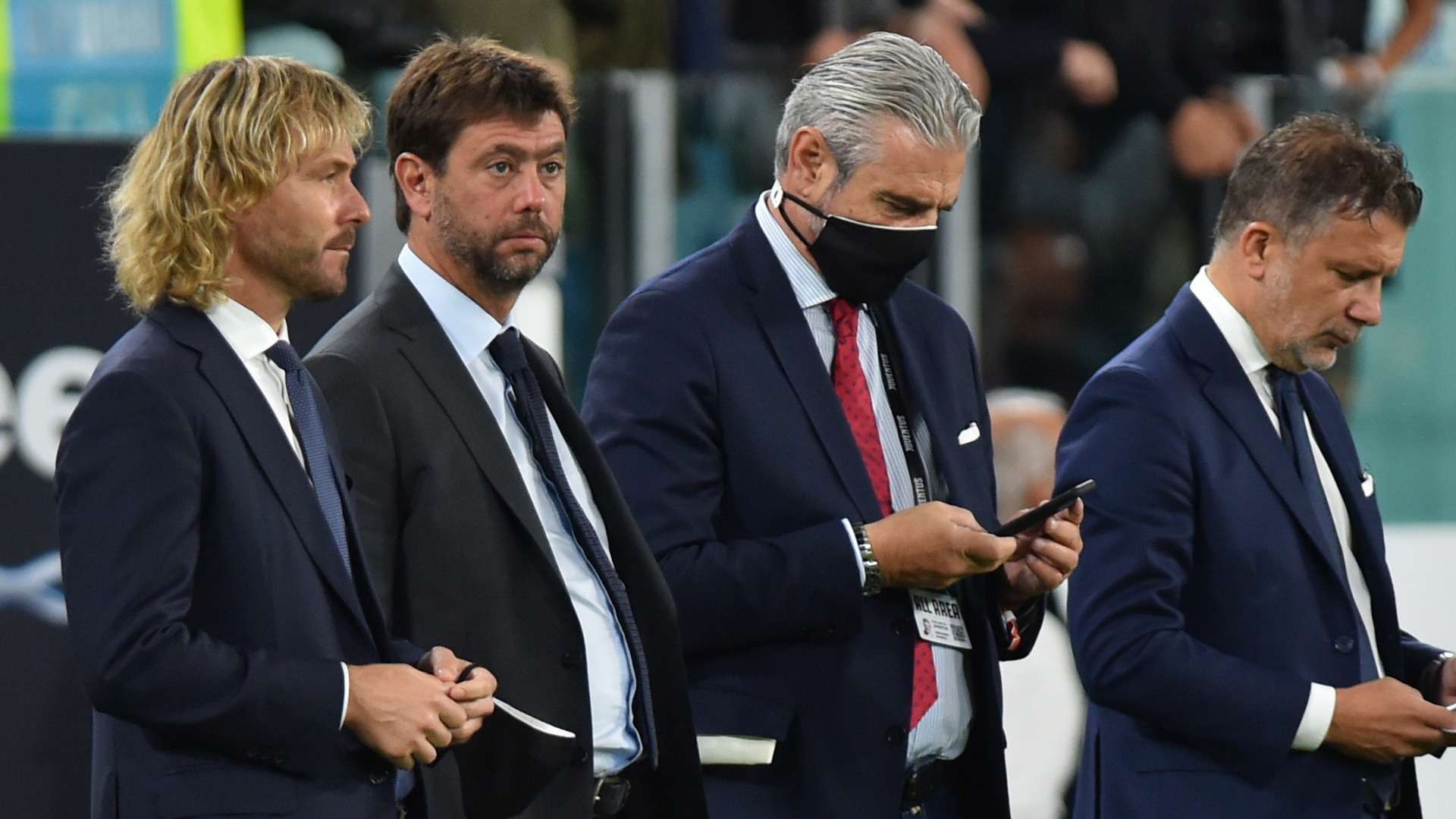 Andrea Agnelli und Pavel Nedved im Stadion (Archivbild von 2019) | REUTERS