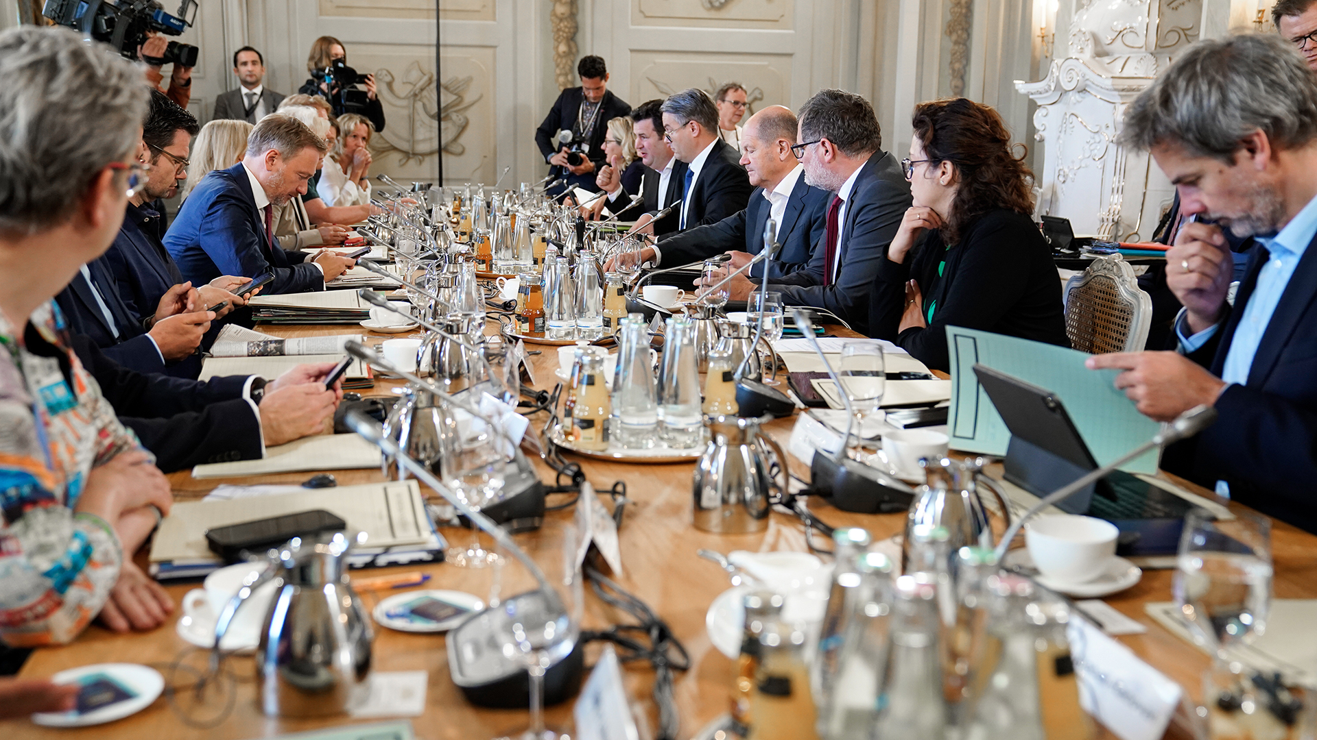 Sitzung des Bundeskabinetts in Meseberg. | EPA