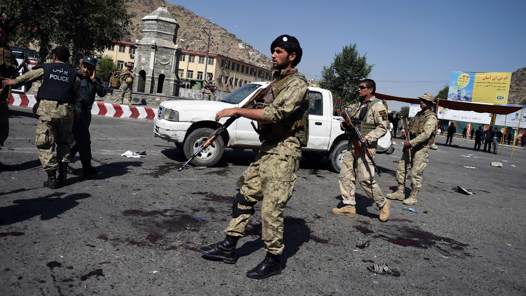 Sicherheitskräfte in Kabul