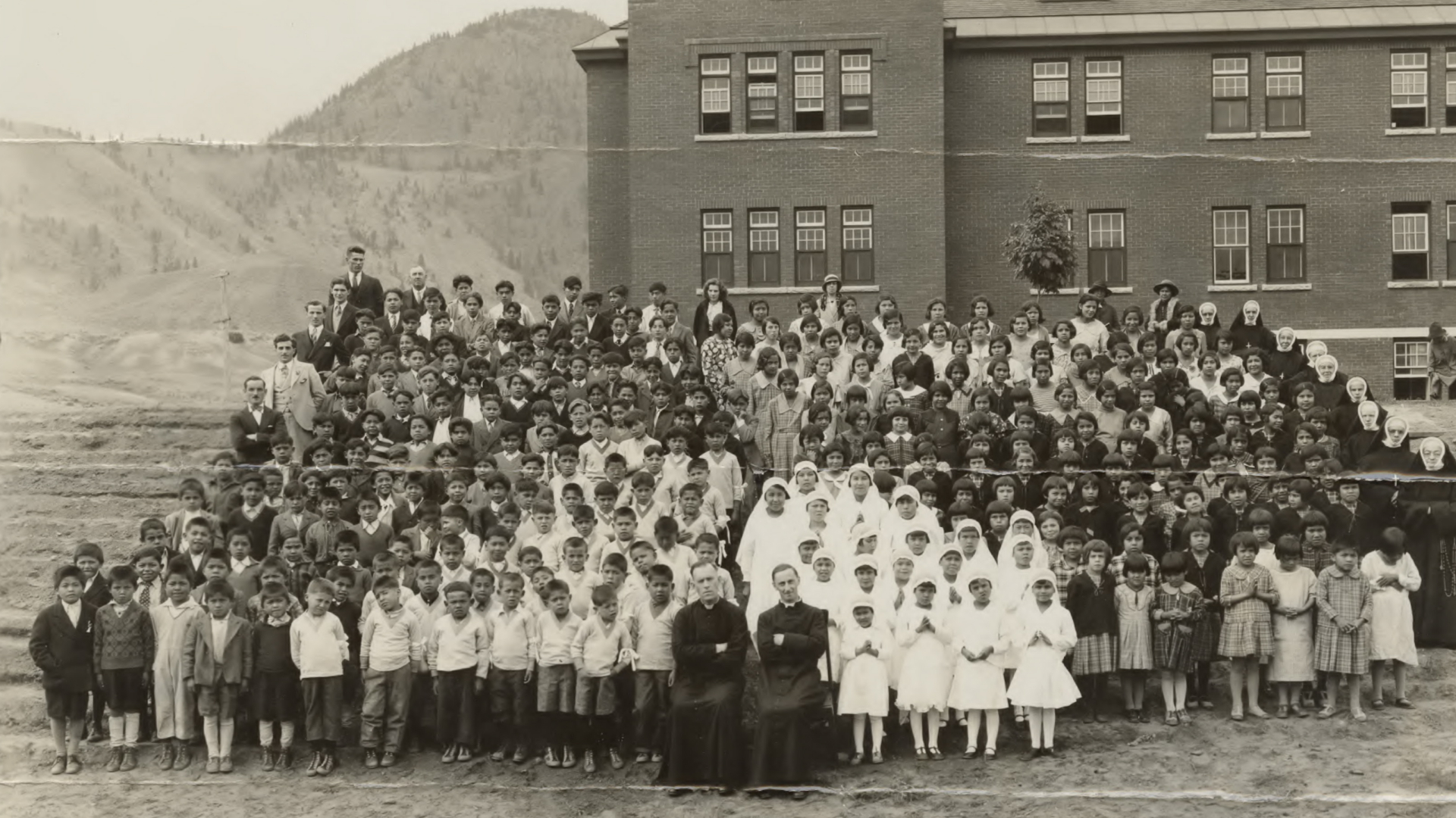 Archivbild aus der Kamloops Indian Residential School (Kanada) aus dem Jahr 1937 | EPA