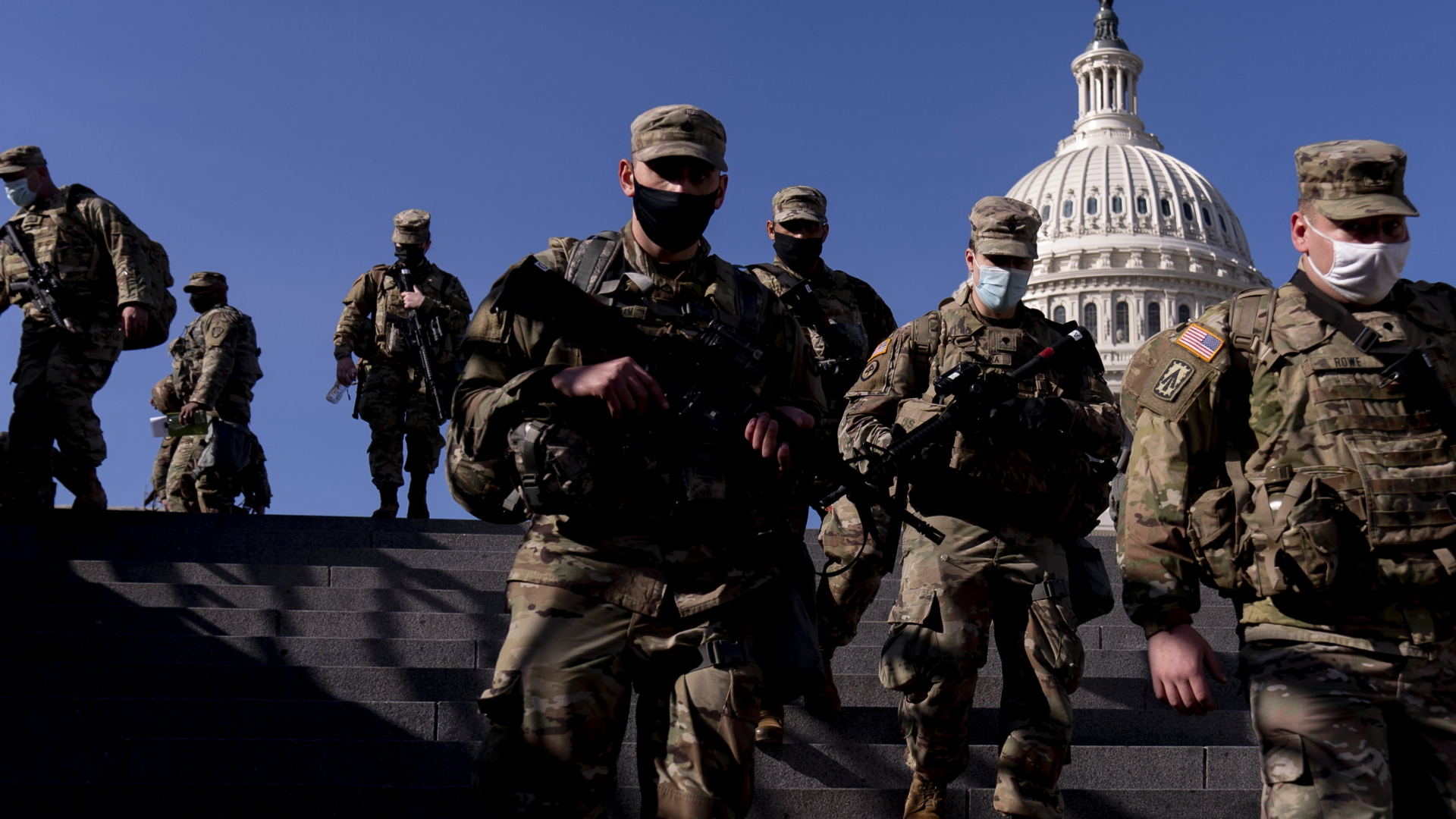 Nationalgardisten vor dem Kapitol in Washington