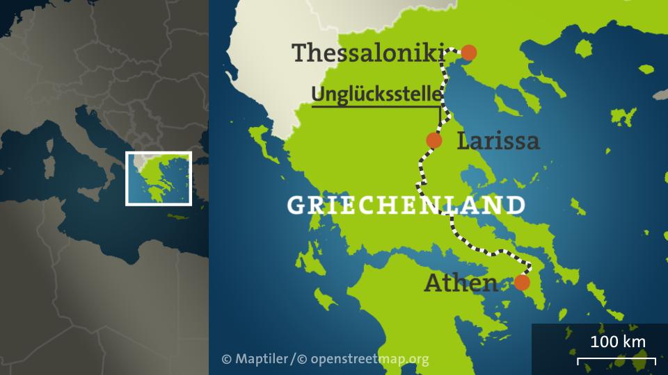 Waggons in Brand geraten: Viele Tote bei Zugunglück in Griechenland | tagesschau.de
