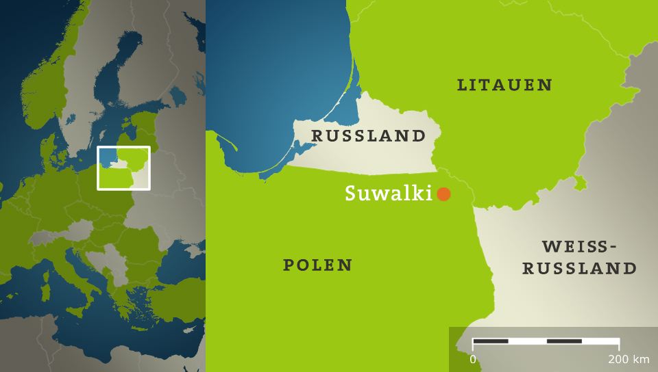 Karte NATO-Länder /Polen und Baltikum