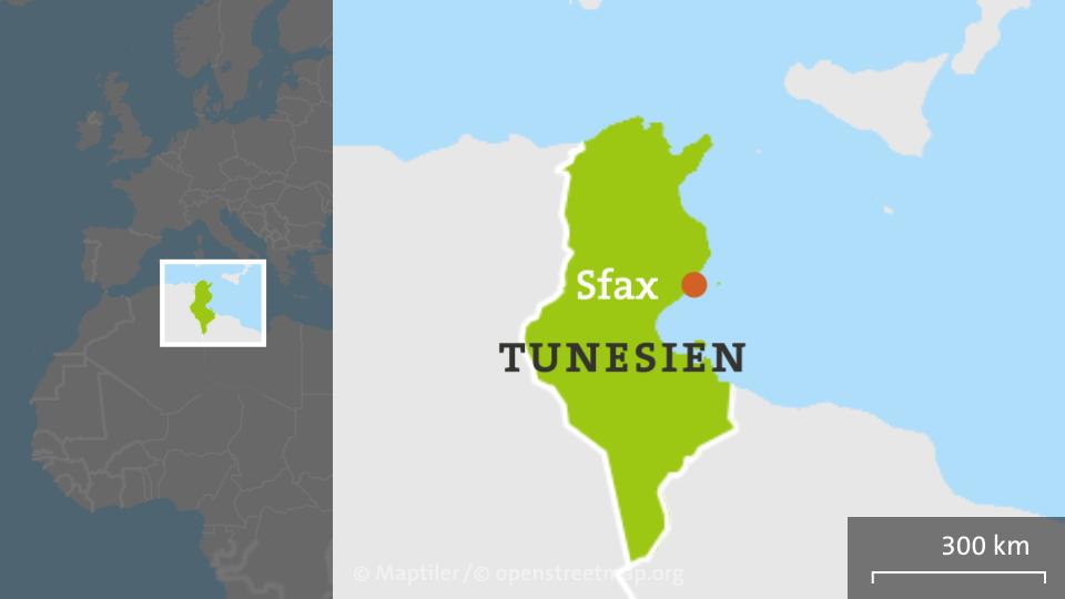 Karte von Tunesien | ARD-aktuell