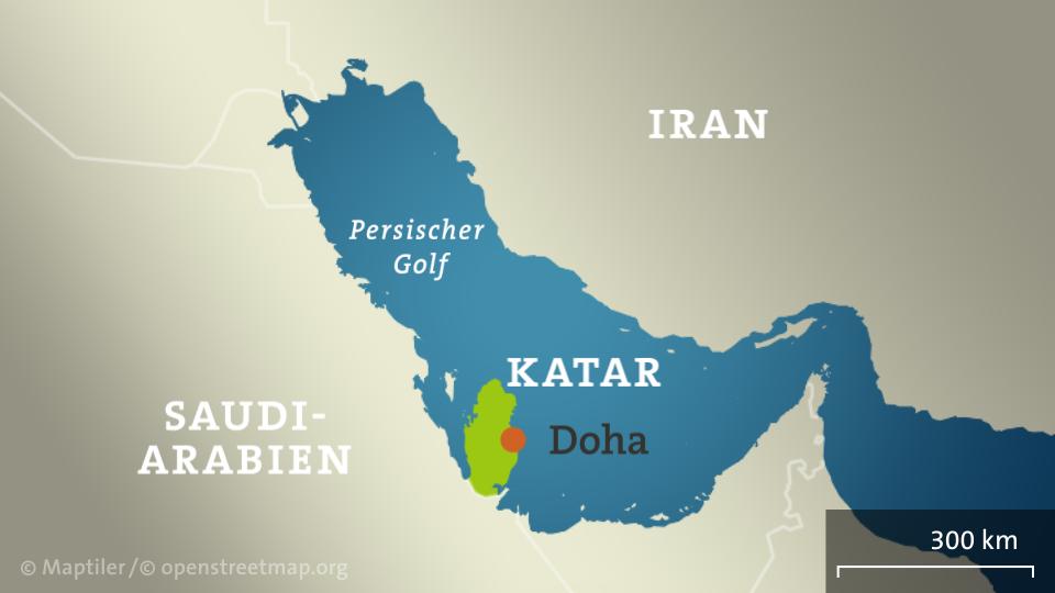 Karte: Katar