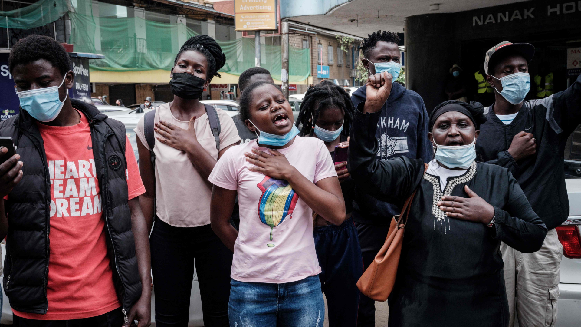 Kenianer protestieren in Nairobi gegen ihre Lebensbedingungen in Zeiten der Pandemie | AFP