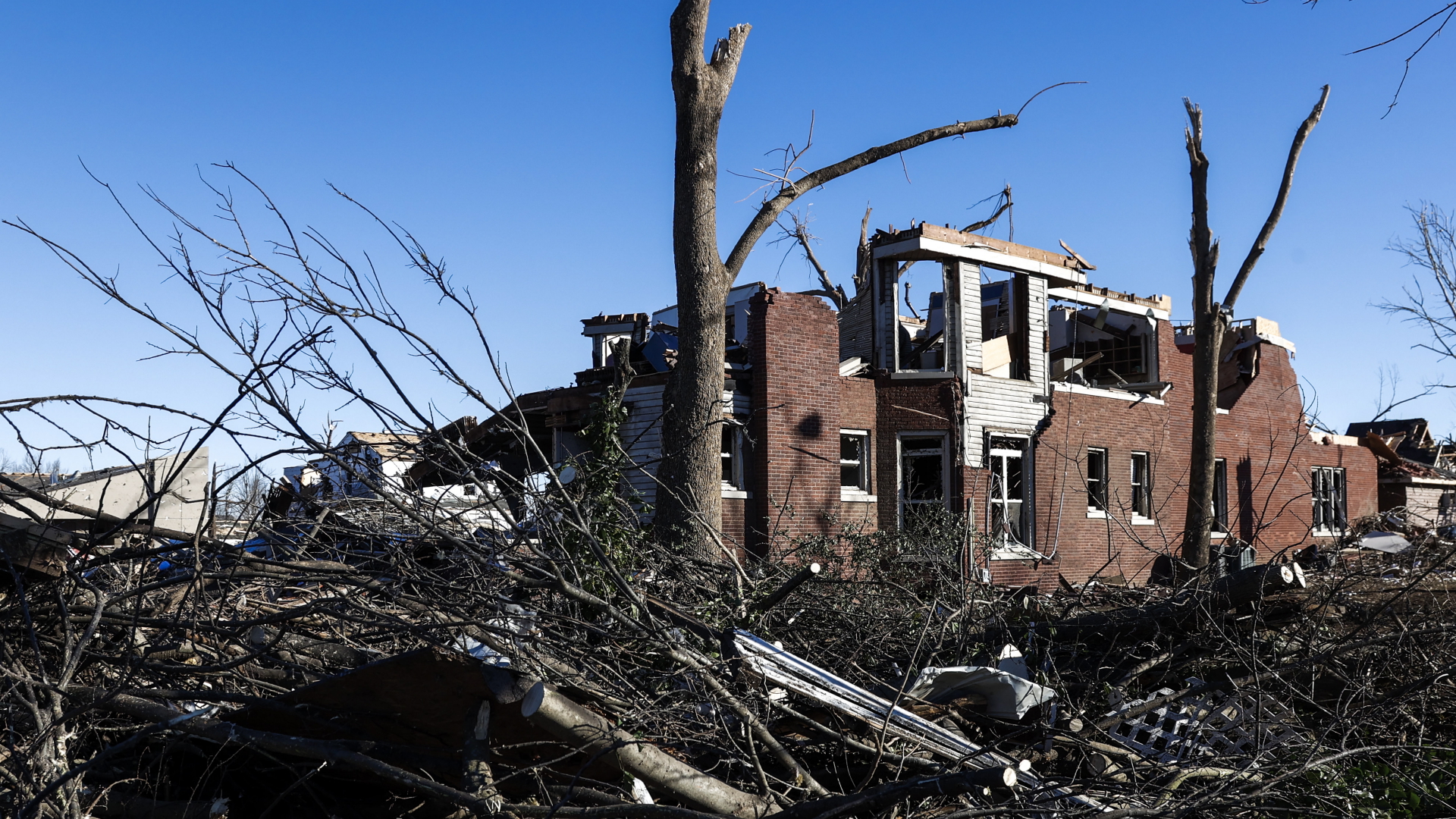 Ein zerstörtes Haus im US-Bundesstaat Kentucky | EPA