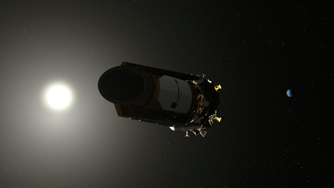 Eine Illustration der NASA zeigt das Weltraumteleskop Kepler. | Bildquelle: REUTERS