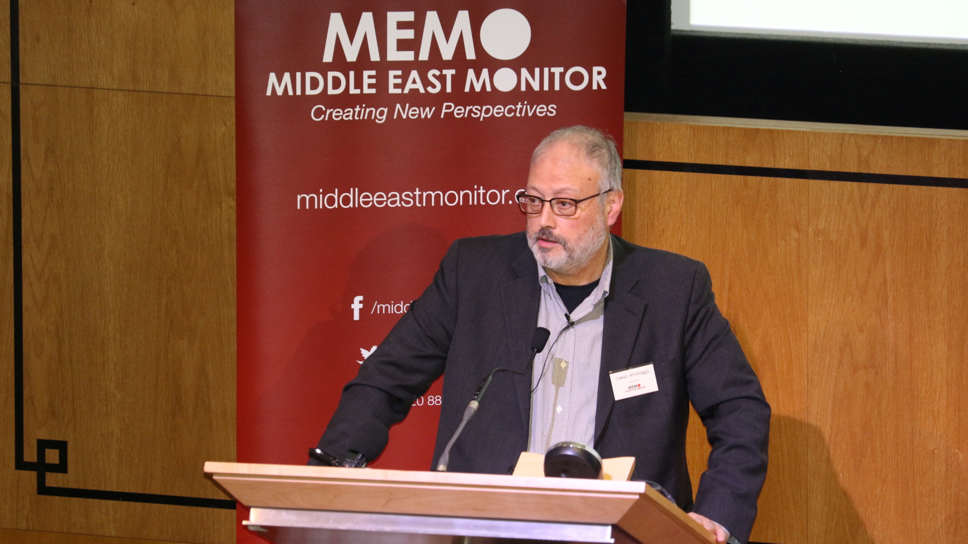 Der Journalist Khashoggi spricht im September 2018 während einer Nahost-Konferenz | Bildquelle: REUTERS