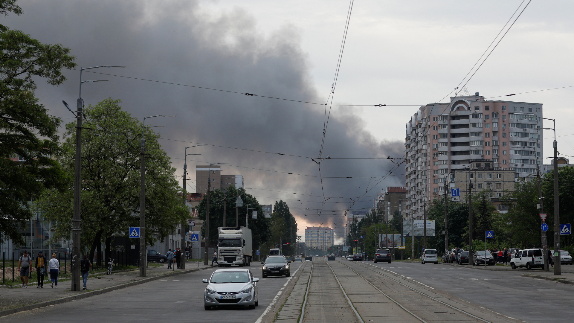 Raketenangriff auf Kiew | REUTERS