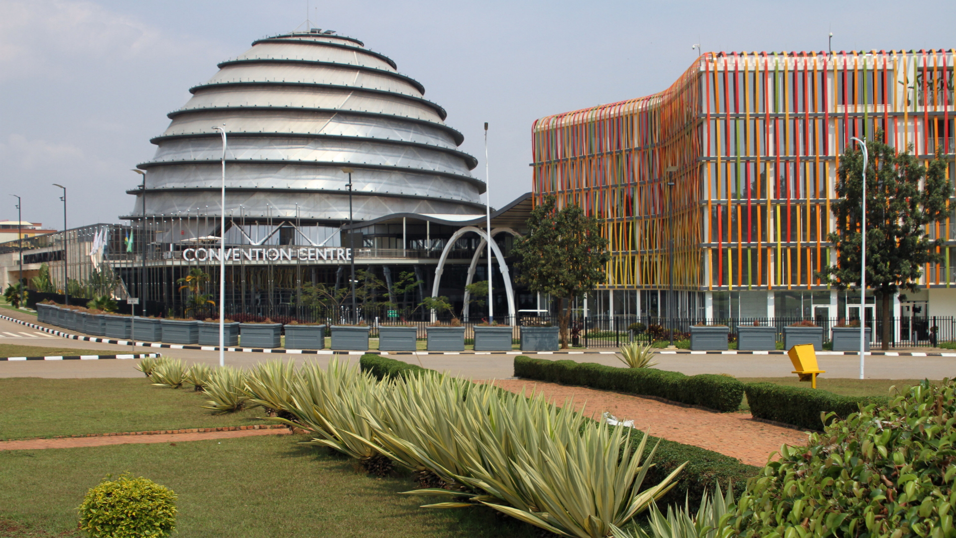 Das internationale Konferenzzentrum in Kigali. | dpa