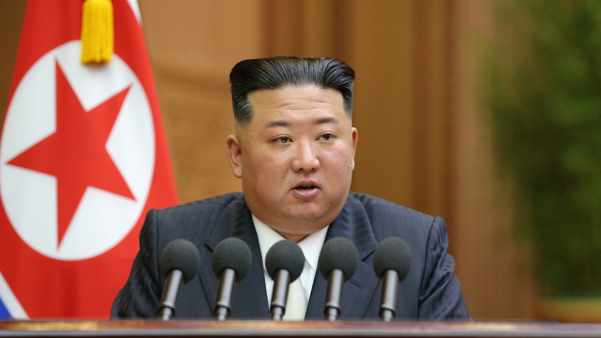 Nordkoreas Machthaber Kim Jong Un hält eine Rede | EPA