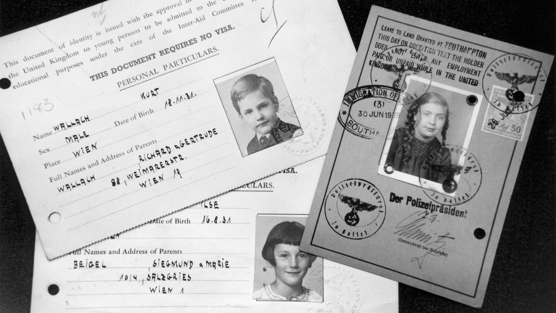 Dokumente des Kindertransports im Zweiten Weltkrieg | Bildquelle: picture-alliance / /HIP