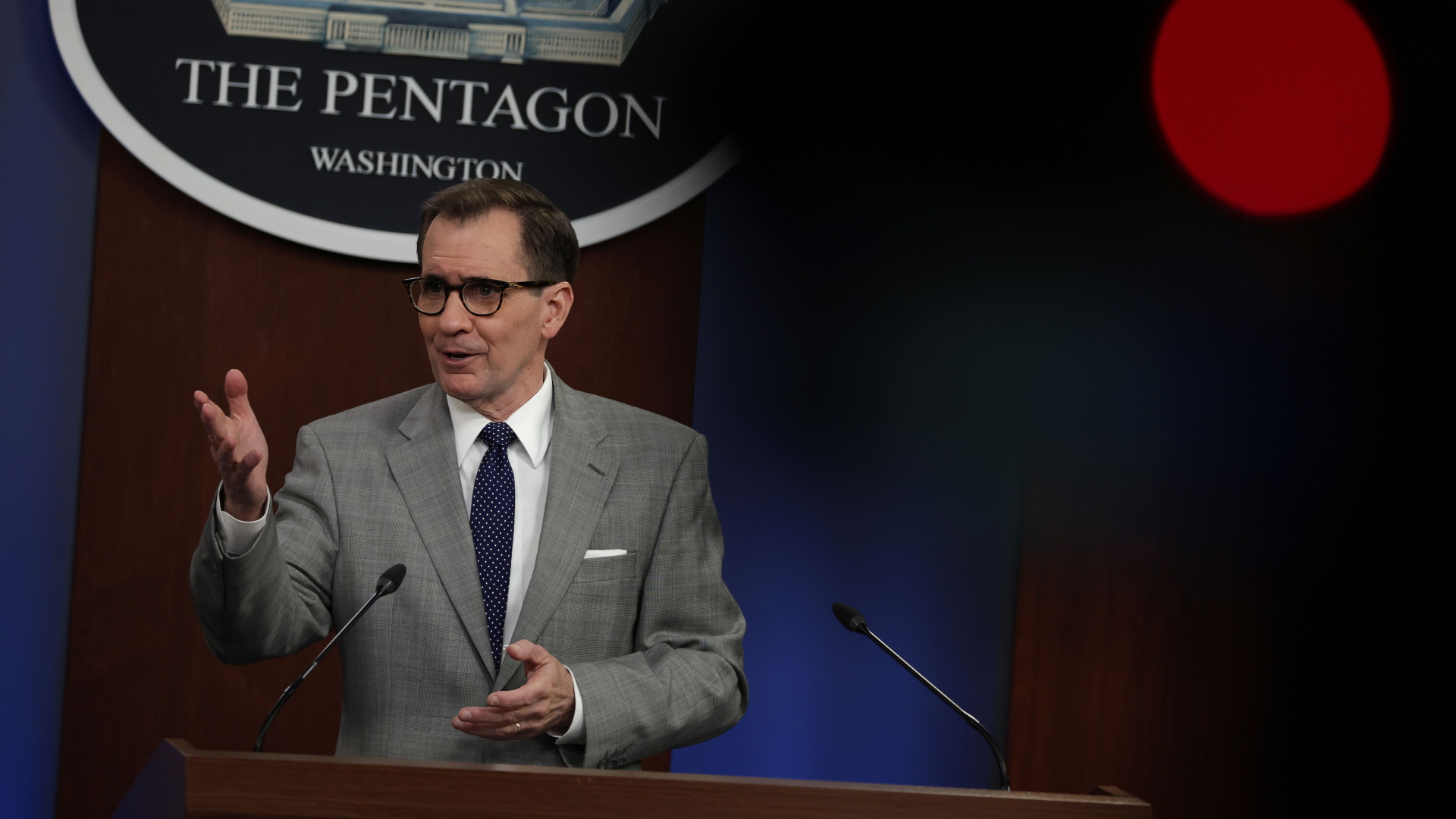 Der Sprecher des US-Pentagons, Kirby. | AFP