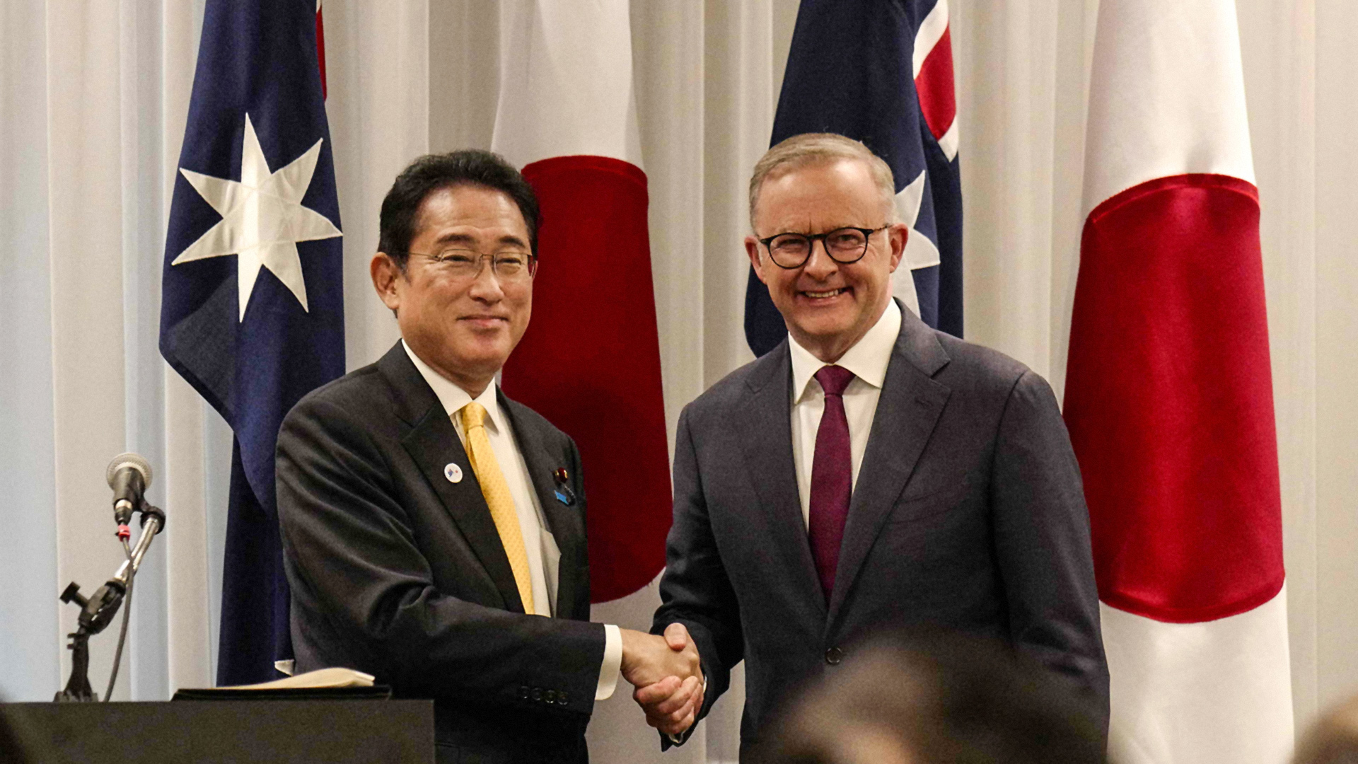 Treaty signed: Japan and Australia alliance