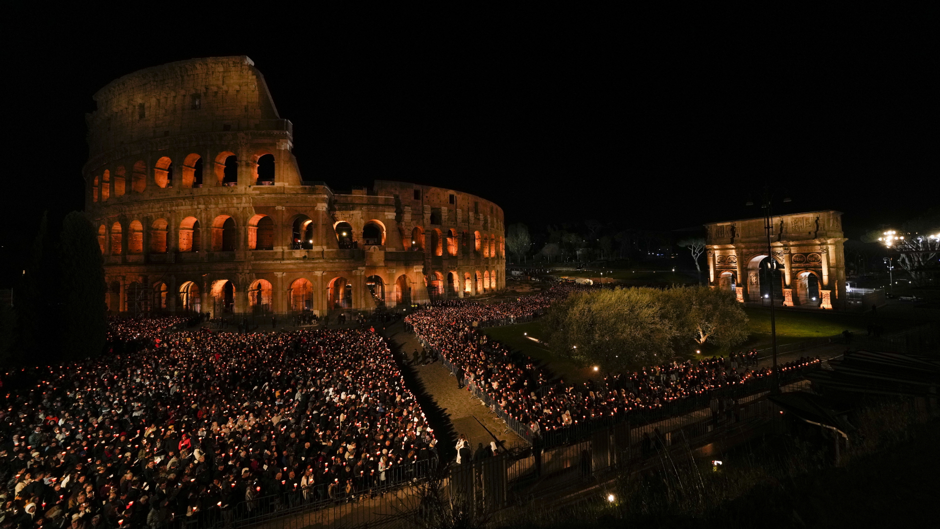 Karfreitag in Rom: Ein Zeichen für den Frieden