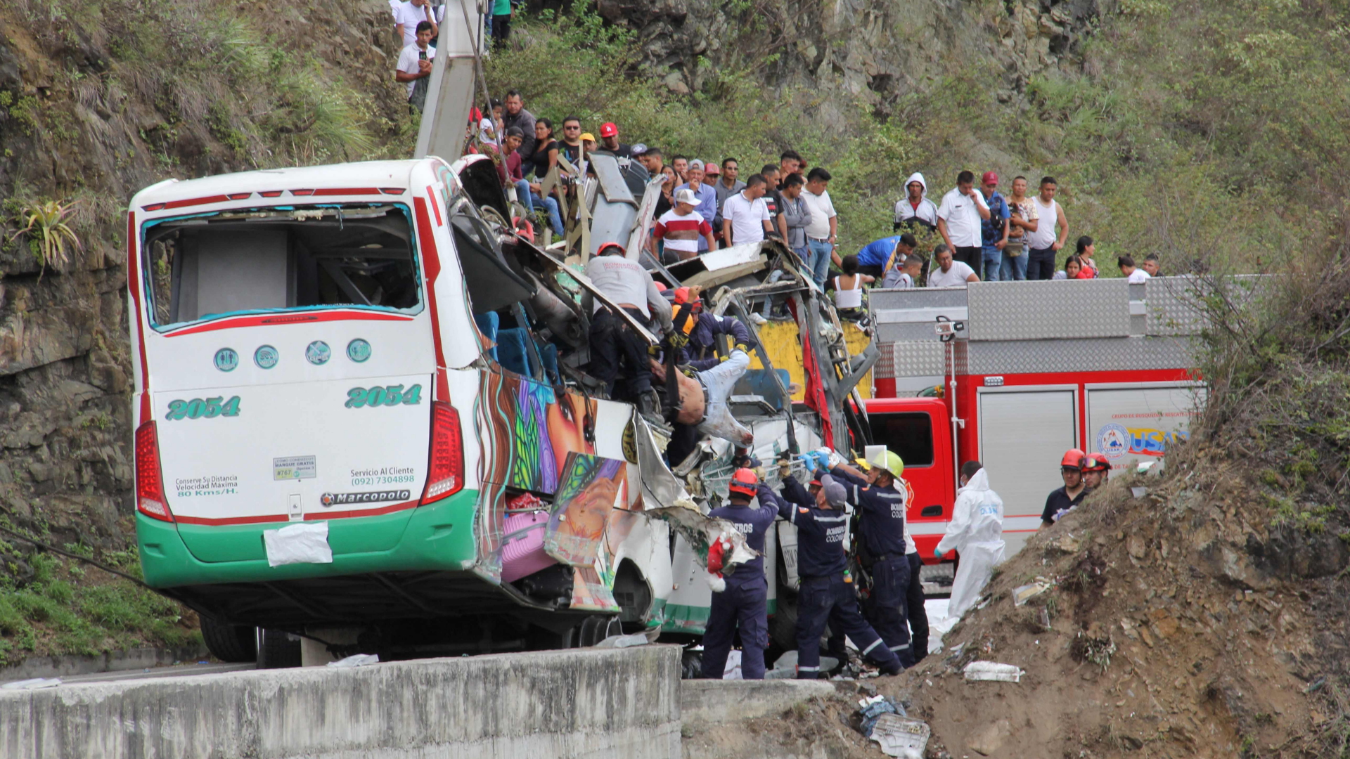 Panamericana in Colombia: meerdere doden bij ernstig busongeluk