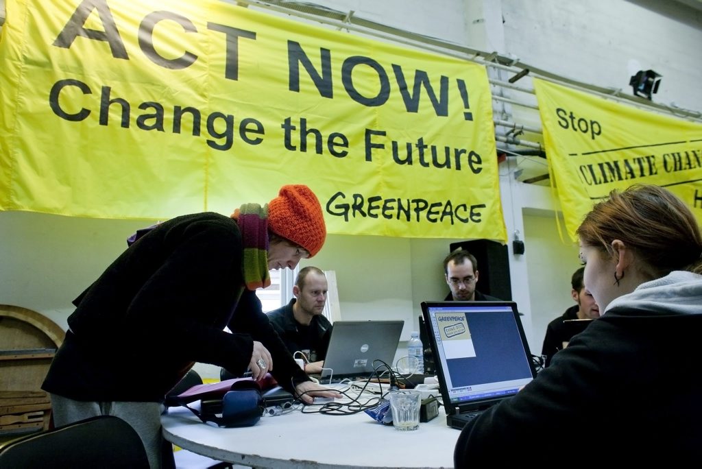 Greenpeace-Aktivisten beim Klimagipfel in Kopenhagen
