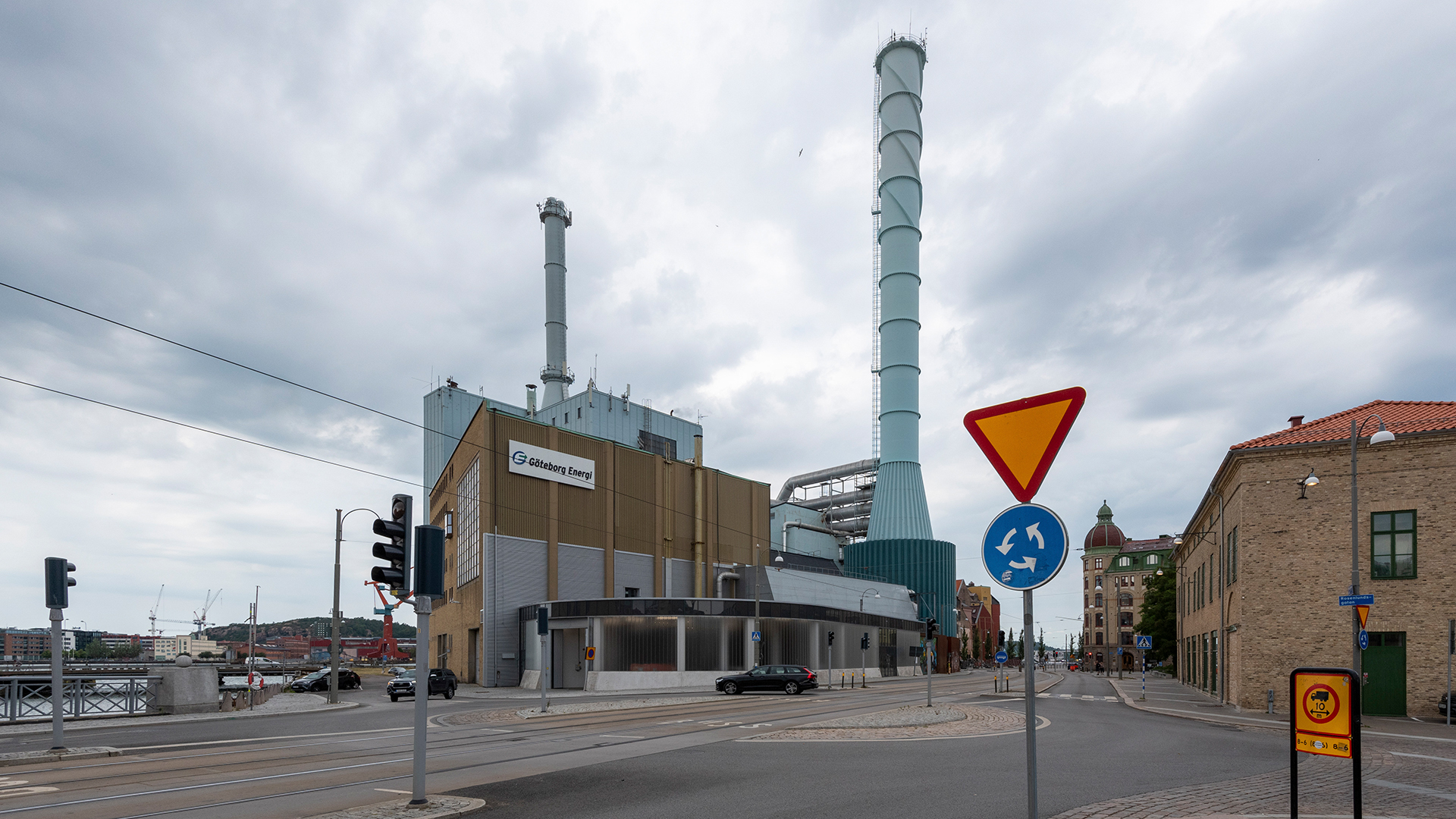 Kraftwerk in Göteburg, das Strom und Fernwärme produziert. | picture alliance/dpa