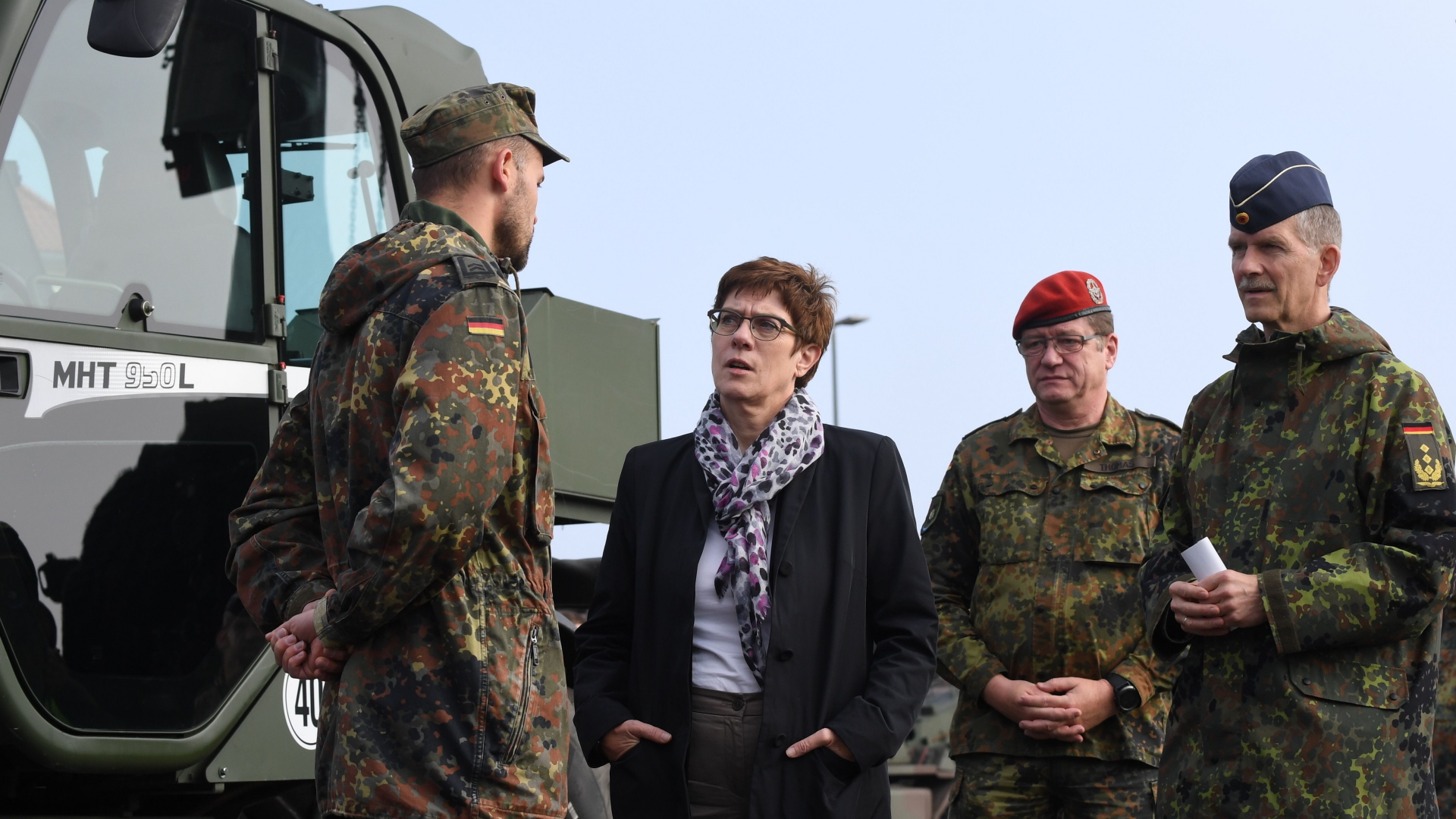 Verteidigungsministerin Kramp-Karrenbauer in Erfurt | AFP