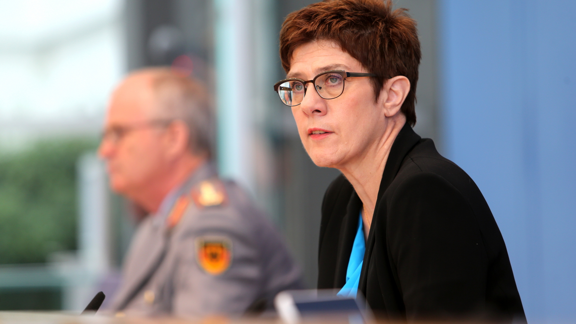 Verteidigungsministerin Kramp-Karrenbauer und Generalinspekteur der Bundeswehr Zorn